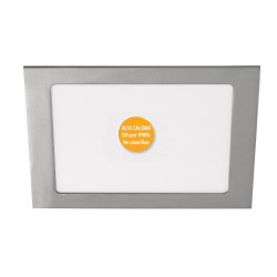 Downlight panel LED Cuadrado 225x225mm Níquel 20W PRO